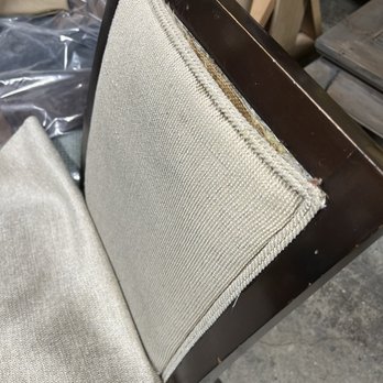 MG Reupholstery & Custom - Before, front came unstapled, disintegrating cushions - Furniture Reupholstery Near Me - Gilroy, California