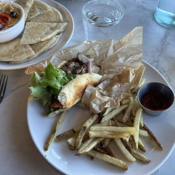 Freshly Greek - Gyro sandwich with fries. - Greek Near Me - Lancaster, Pennsylvania