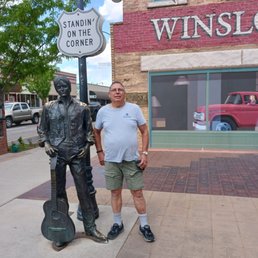 Standing on the corner statue. Standing on the corner statue.