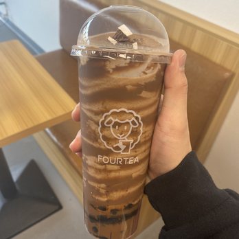 Fourtea - Nutella Boba Latte (large) - Coffee & Tea Near Me - Orange, California