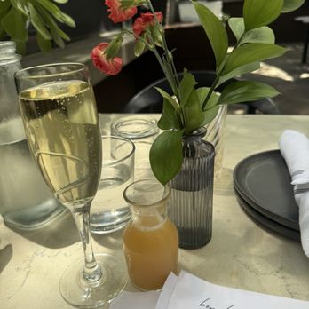 Benchmark - Mimosa with guava juice - New American Near Me - Santa Ana, California