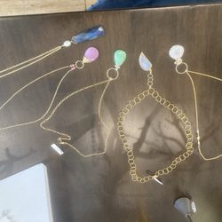 Just a few of her pendant pieces.