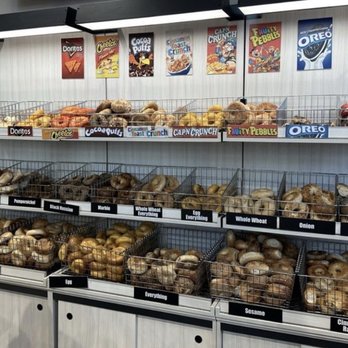 The Bagel Nook - Wall of delicious assortment of bagels - Breakfast & Brunch Near Me - Tampa, Florida