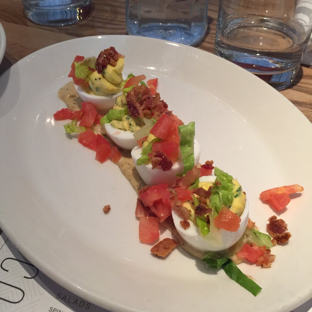 Corinne Denver - BLT deviled eggs - Breakfast & Brunch Near Me - Denver, Colorado Corinne Denver - BLT deviled eggs - Breakfast & Brunch Near Me - Denver, Colorado