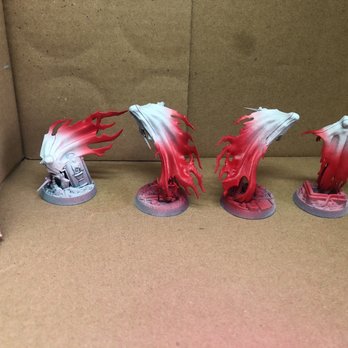 Warhammer - Chandler - Nighthaunt Myrmourn Banshees after some air brushing. I purchased the set from the Warhammer store. - Hobby Shops Near Me - Chandler, Arizona