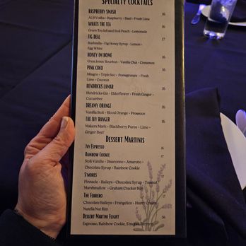 The Ivy Kitchen & Bar - Specialty Cocktail Menu - Bars Near Me - Huntington, New York The Ivy Kitchen & Bar - Specialty Cocktail Menu - Bars Near Me - Huntington, New York