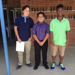Phoebe Hearst Elementary School - Graduation photos of 3 students in their prime