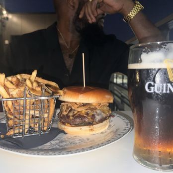 Runaway Whiskey & Wine - Burger and fries $27 , with a snakebite - Whiskey Bars Near Me - Charlotte, North Carolina Runaway Whiskey & Wine - Burger and fries $27 , with a snakebite - Whiskey Bars Near Me - Charlotte, North Carolina