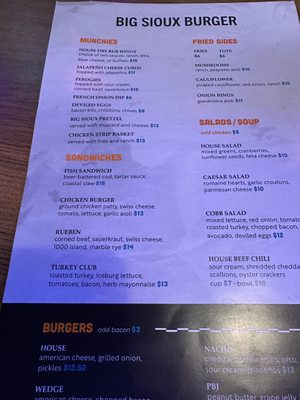 Menu photo 1 Big Sioux Burger Sioux Falls, SD