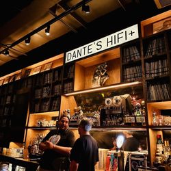Dante's HiFi - Interior filled with Vinyl
