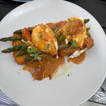 Primo Waterfront - Lobster Benedict over palenta cakes - Italian Near Me - Newburgh, New York Primo Waterfront - Lobster Benedict over palenta cakes - Italian Near Me - Newburgh, New York