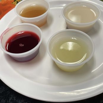 Taco Time - Clockwise: tamarindo, horchata, jamaica, guava - Tacos Near Me - Lexington, Kentucky