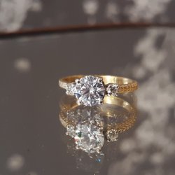 Rebekah Brooks Jewelry - Rebekah Brooks Jewelry Wheat Trio Engagement Ring