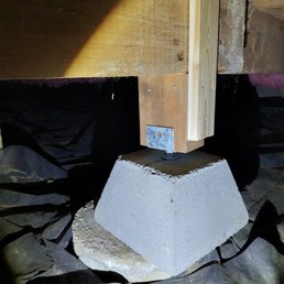 Repaired home foundation Repaired home foundation
