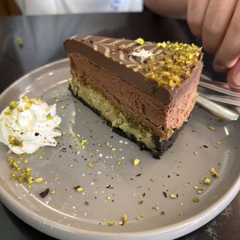 Estia Kitchen - Dubai chocolate cheesecake - Mediterranean Near Me - Savannah, Georgia Estia Kitchen - Dubai chocolate cheesecake - Mediterranean Near Me - Savannah, Georgia