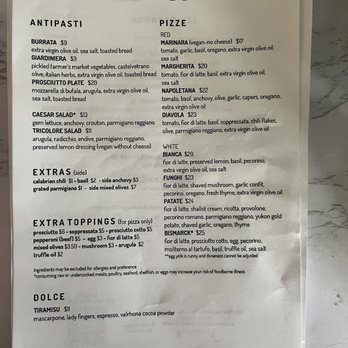 Sei Pizza Bar - Menu - Pizza Near Me - Los Angeles, California