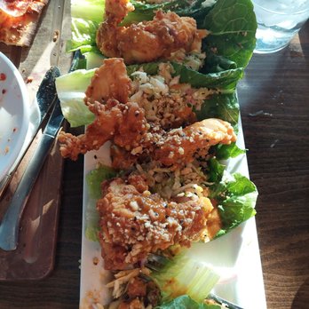 Five West - Fried chicken lettuce wraps. Nice spice, but for me I cooled it with a little ranch. The slaw was fresh and tasty. Could be shareable. - New American Near Me - Rochester, Minnesota Five West - Fried chicken lettuce wraps. Nice spice, but for me I cooled it with a little ranch. The slaw was fresh and tasty. Could be shareable. - New American Near Me - Rochester, Minnesota