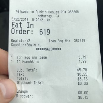 Dunkin' - Donuts Near Me - Mcmurray, Pennsylvania