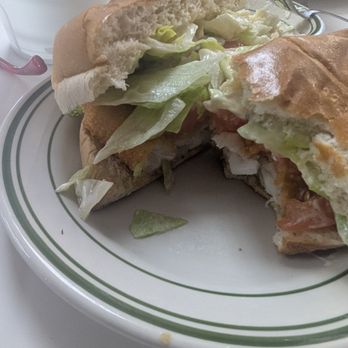 Hob-Nob Drive-In - Fish sandwich, all sides are extra. - American Near Me - Gate City, Virginia