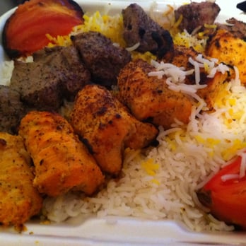Moby Dick House of Kabob - Chicken and Lamb kabob on rice - Persian/Iranian Near Me - Olney, Maryland