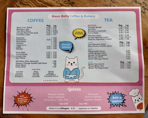 Menu photo 2 Neon Belly Coffee & Bakery Austin, TX