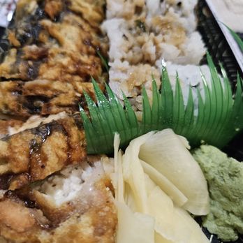 Orient Sushi Grill - Vegas roll on the left, salmon skin roll on the right - Sushi Bars Near Me - Gilbert, Arizona