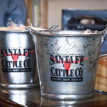 Santa Fe Cattle - two buckets on a table - Steakhouses Near Me - Shawnee, Oklahoma