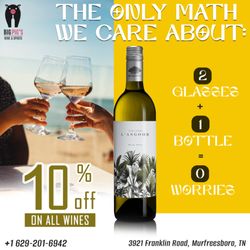 Big Pig's Wine and Spirits - Offers on Wines at Big Pigs Wine & Spirits - 10% Off on Wednesdays