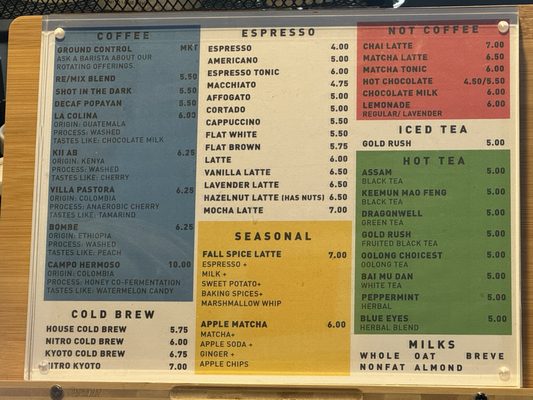 Menu photo 3 Portola Coffee Costa Mesa, CA