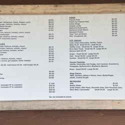 Swede's Drive In - Menu
