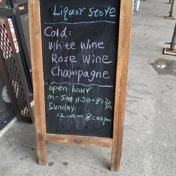 Wedding Banquet Liquor - a chalkboard sign on a sidewalk - Beer, Wine & Spirits Near Me - New York, New York Wedding Banquet Liquor - a chalkboard sign on a sidewalk - Beer, Wine & Spirits Near Me - New York, New York