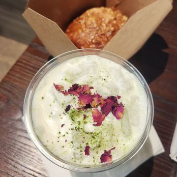 Ape Coffee - Rose Vanilla Matcha Latte - Coffee & Tea Near Me - Orange, California Ape Coffee - Rose Vanilla Matcha Latte - Coffee & Tea Near Me - Orange, California