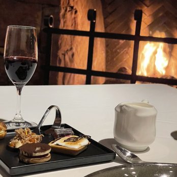 Mariposa - a plate of food and a glass of wine - New American Near Me - Park City, Utah Mariposa - a plate of food and a glass of wine - New American Near Me - Park City, Utah
