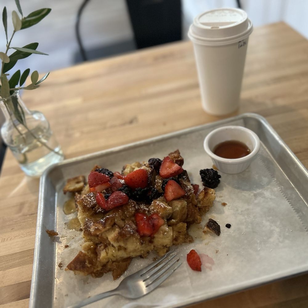 Baked French toast with Goldie's bread Baked French toast with Goldie's bread