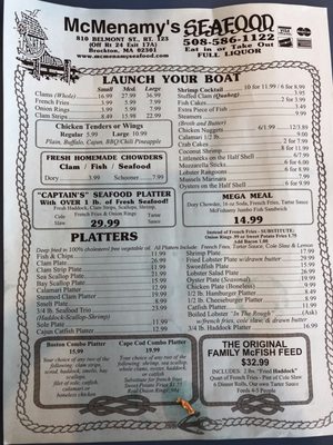 Menu photo 3 McMenamy Seafoods Brockton, MA Menu photo 3 McMenamy Seafoods Brockton, MA