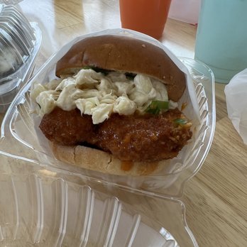 Shootz - Hot Kimchi Butter Katsu Chicken Sandwich - Hawaiian Near Me - Ontario, California Shootz - Hot Kimchi Butter Katsu Chicken Sandwich - Hawaiian Near Me - Ontario, California