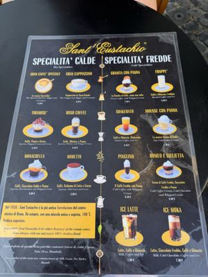 Menu photo 4 Sant' Eustachio Il Caffè Rome, RM Menu photo 4 Sant' Eustachio Il Caffè Rome, RM