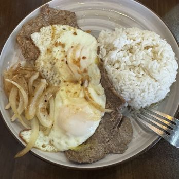 Sophie’s Cafe - Steak and eggs with rice. - Cafes Near Me - Sebring, Florida