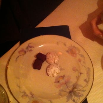Chez Panisse - Mini amaretto cookies and cocoa dusted caramels. Yum! - New American Near Me - Berkeley, California Chez Panisse - Mini amaretto cookies and cocoa dusted caramels. Yum! - New American Near Me - Berkeley, California