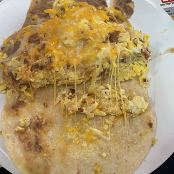 Grumpy's Mexican Cafe - Bacon, egg, bean, and cheese (plus the not requested potatoes) - Mexican Near Me - San Antonio, Texas Grumpy's Mexican Cafe - Bacon, egg, bean, and cheese (plus the not requested potatoes) - Mexican Near Me - San Antonio, Texas