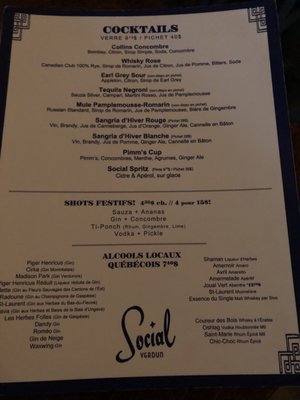 Menu photo 1 Social Verdun Montreal, QC Menu photo 1 Social Verdun Montreal, QC