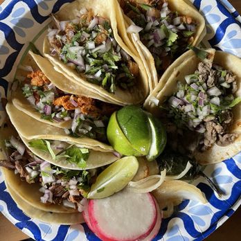 Xantolo Taqueria - Assorted tacos - Food Trucks Near Me - Tacoma, Washington