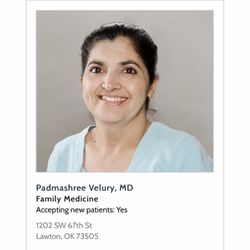 Velury Padmashree, MD - Stay away