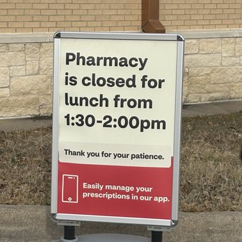 CVS Pharmacy - Closed for lunch - Drugstores Near Me - Georgetown, Texas