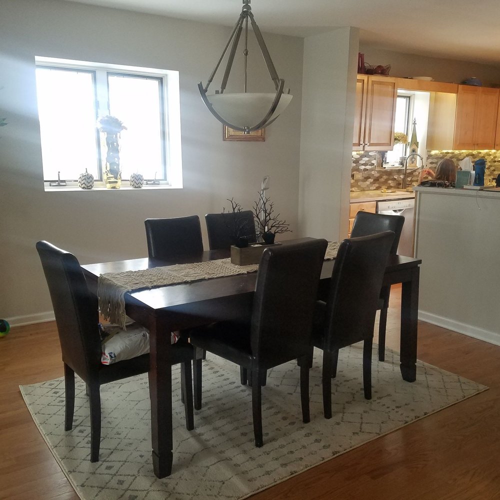 Good Wood Flooring & Carpentry - Dining room - previously carpeted. - Flooring Near Me