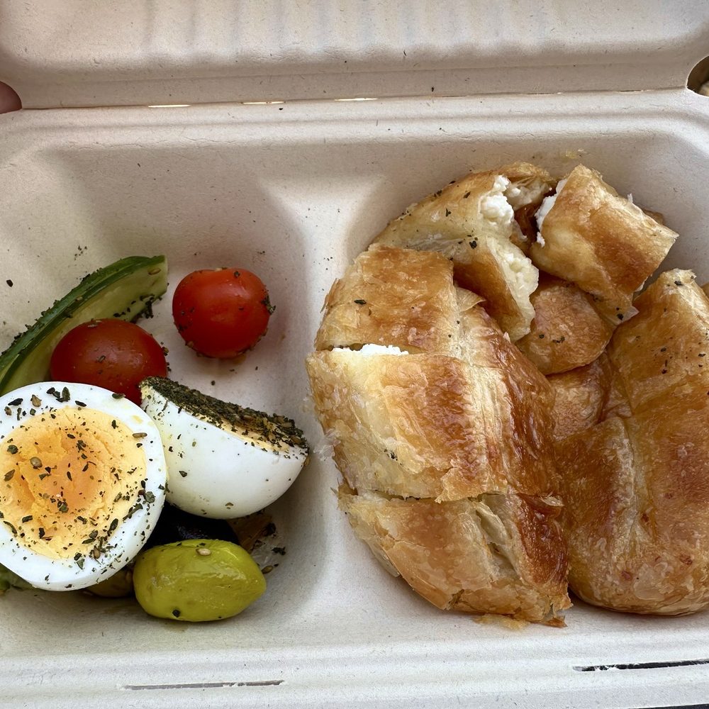 Zorek - Cheese and za'atar borek with sides. - Cafes Near Me - San Bruno, California Zorek - Cheese and za'atar borek with sides. - Cafes Near Me - San Bruno, California