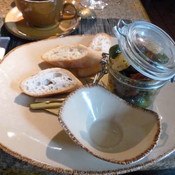 Pierrot Gourmet - PG olive snack - olives, chorizo, manchego spiced extra virgin olive oil, baguette - Coffee & Tea Near Me - Chicago, Illinois Pierrot Gourmet - PG olive snack - olives, chorizo, manchego spiced extra virgin olive oil, baguette - Coffee & Tea Near Me - Chicago, Illinois