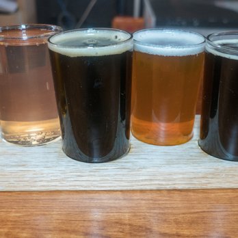 Anarchy Brewing Company - Anarchy Brewing Company.  Our flight of six beers. - Breweries Near Me - Durango, Colorado