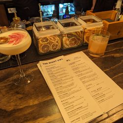 The Night Owl - Here are our drinks while sitting at the bar