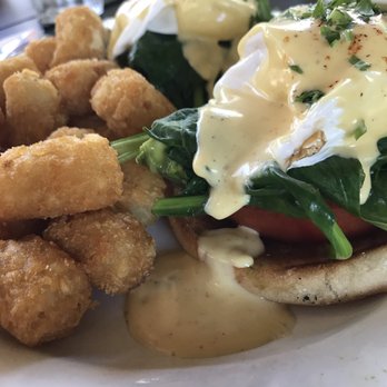 Vic's - Astrid's Florentine with tater tots - Breakfast & Brunch Near Me - Martinez, California Vic's - Astrid's Florentine with tater tots - Breakfast & Brunch Near Me - Martinez, California